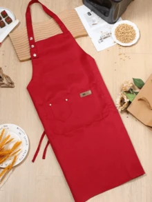 可调节围裙 - 男女通用，帆布/厚帆布材质，厚实耐用，肩带可调节，多个口袋，透气四季皆宜 - 适用于绘画、陶艺、园艺、烹饪和餐饮工作 - 厨师围裙、家用厨房围裙、餐厅工作围裙、时尚围裙、耐磨围裙、女士围裙、男士围裙、园艺围裙、绘画围裙、美甲沙龙围裙。