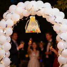 50个混色欧根纱礼品袋，珠宝包装袋，适用于婚礼、万圣节、圣诞节、派对、礼品、蛋糕、糖果包装、情人节礼物 - 彩色 - 查看 7