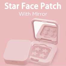60 Sheets/Box Of Cute Star Acne Patches - Water-Based Gel Acne Mask Stickers, Alcohol Free, Fragrance Free, Gentle On The Skin, Deeply Cleanses Acne, Perfect For Party Decoration, Facial Patches, With Makeup Mirror, Christmas Gifts,Cheap,Stocking Stuffers,Makeup,Makeup Tools,Cheap Stuff,Gifts,Gifts For Women,Christmas Gifts