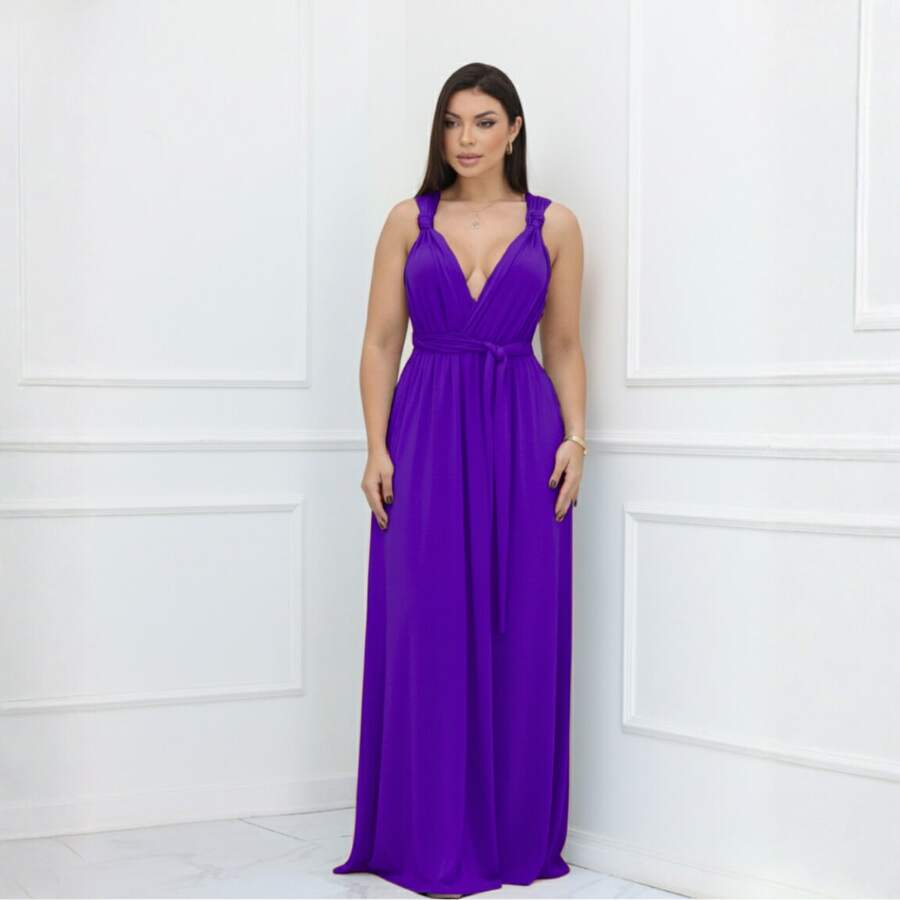 Women Dresses - Purple - View 1