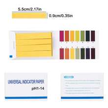 Vmingo 160 Tiras Papel Medidor PH Medir Agua Suelo Reactiva Prueba PH 1-14 Laboratorio - Multicolor - Ver 7