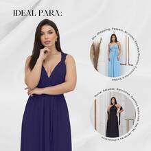 Women Dresses - Navy Blue - View 5