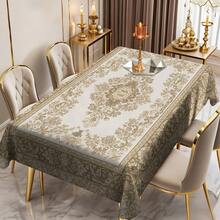 1/20件套简约桌布，奢华白色底金色几何图案，阿拉伯风格节日装饰，活力餐桌布置，适用于厨房、餐桌、节日派对、户外野餐和宴会装饰 - 彩色 - 查看 11