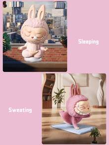 POP MART THE MONSTERS Slouchy Yoga Series Mystery Blind Box Set, Includes 10 Regular Versions + 1 Hidden Version, Featuring Zen-Themed Collectible Figurines, Made Of High-Quality PVC With Soft Velvet Texture And Soothing Colors, Ideal For Yoga Studio Decor, Zen Office Desk Display, Stress Relief, And A Perfect Gift For POP MART Fans, Labubu Collectors, Birthday, Anniversary, And Home Decor Enthusiasts - Multicolor - View 8