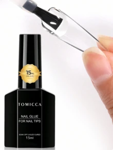 TOMICCA TOMICCA Nail Glue ,15ml/1Pc Soak Off LED/UV,Long-Lasting And Quick-Drying Gel Nail Polish ,For Nail Art, For Home Salon Nail Art DIY