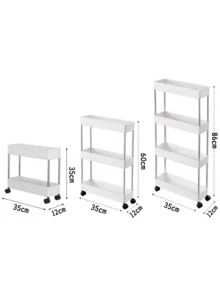 عربة متعددة الوظائف، عربة تخزين رفيعة جداً مع تصريف فارغ، عربة تخزين نحيفة، رف ضيق (العرض 12 سم)، رف تخزين للحمام والمطبخ وغرفة الغسيل، منظم موفر للمساحة، رف أرضي متعدد الطبقات - مصنوع من الفولاذ المقاوم للصدأ والبلاستيك (يمكن استخدامه لغسل الخضروات)، مناسب للأماكن الضيقة