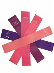 1pc/5pcs Set - Mini Resistance Bands, Leg & Butt Stretch Exercises, Strength Training Glute Bands, Squats Leg Workout, Home Yoga Fitness Training Equipment, Fitness Resistance Bands - Multicolor - View 4