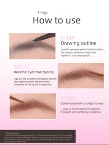 pinkpunk 蜜桃野性二合一眉粉和眉笔 - 01氣質深棕 - 查看 6