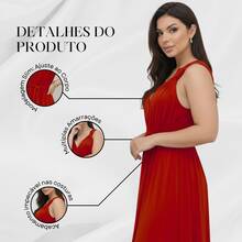 Women Dresses - Red - View 6