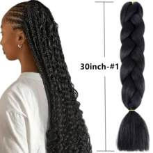 30英寸合成编织接发，1包100克渐变色编织假发，可编成马尾辫，易于造型，适用于角色扮演、摄影 - 适合所有种族，角色扮演假发，亮丽假发，弹性发带，摄影假发，时尚爱好者