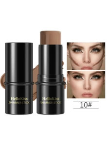 HelloKiss 高光輪廓棒，1入組長效提亮陰影防水輪廓霜珠光蠶鼻陰影輪廓棒輪廓棒 - Camel Suede - 查看 8