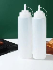 3/2/1 Chai bóp, Chai đựng gia vị gia dụng, Chai đựng nước sốt, Chai đựng nước ép, Chai bóp, Chai đựng dầu nhà bếp, Chai có thể nạp lại, Chai đựng nước, Hình tròn, Dễ rửa bằng tay - Vật dụng thiết yếu trong nhà bếp, Thích hợp cho salad, BBQ, Nướng, Nướng, Dã ngoại - Chai bóp một vòi cho nước sốt và gia vị - Nhiều màu - Xem 12