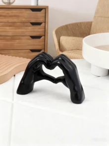 1 món đồ trang trí hình trái tim bằng tay, tượng ngón tay nghệ thuật hiện đại, đồ trang trí nhà cửa hình ngón tay cá nhân hóa, đồ trang trí bàn tiệc cưới sáng tạo, quà tặng ngày Valentine và năm mới. - Hồng - Xem 14