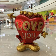 1个/套 大型铝箔丘比特之箭气球，美丽的爱情，情人节，婚礼装饰金属气球