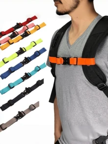 1 chiếc dây đeo ngực/vai điều chỉnh được, chống trượt, thay thế cho dây đeo vai/ngực ba lô, thích hợp cho hoạt động ngoài trời, leo núi, cắm trại, du lịch hoặc đi học. Dây đeo bền, có khóa điều chỉnh, phụ kiện ba lô, quà tặng cho nam giới, đồ dùng cần thiết khi đi du lịch. - Nhiều màu - Xem 1