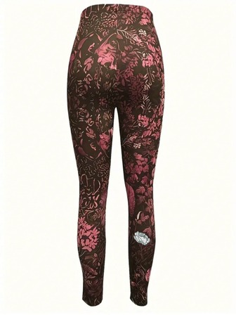 Damleggings med geometriskt mönster, sexiga, åtsittande stickade tyg, tights med hög midja och hellång längd, lämpliga för alla årstider