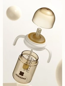 Baby Sippy Cup With Straw, Anti-Choke Spout Cup For Infants - White - View 6