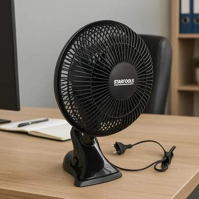 Ventilador De Mesa Portátil Potente Silencioso 33cm 2 Níveis Verão Escritório Quarto Envio Imediato
