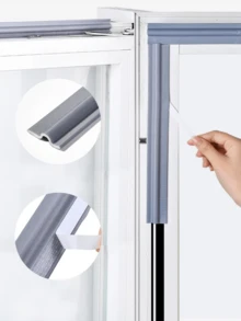 1pc Window And Door Seals: Self-Adhesive Waterproof, Dustproof, Insect-Proof, Soundproof, And Weatherproof Tape. Door Insulation, Multi-Purpose Barrier, Versatile Seal, Flexible Sealant, Long-Lasting Durable Strip, Waterproof Sealant, Insulation Tape, Draft-Proofing, Suitable For Tenants And Contractors. - Multicolor - View 10