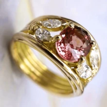 أقراط حلقية نحاسية واسعة بطراز بوهيمي أنيق مزينة بأوراق نباتية وزركونيا مكعبة، مناسبة للزفاف والحفلات العادية والذكرى السنوية والمناسبات الخاصة كهدية مجوهرات