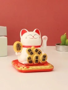 1 件迷你 2.5 英寸招财猫摆件，适合居家、车内、商务开业、节日礼物的风水装饰 - 2.5吋搖手招財貓 - 查看 17