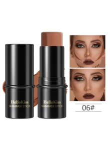 HelloKiss 高光輪廓棒，1入組長效提亮陰影防水輪廓霜珠光蠶鼻陰影輪廓棒輪廓棒 - 咖啡 - 查看 10