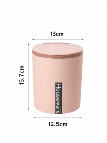 New Desktop Trash Can, Compact & Lightweight, Thick PP Material, Easy Flip-Top Waste Bin For Home Use - Multicolor - View 10