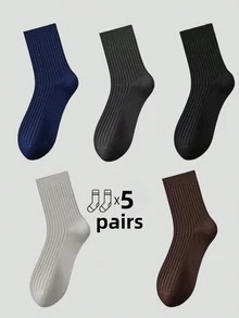 5 Pairs Thick Striped Mid-Calf Leg Warmers, Comfortable Casual Leg Warmers For Men And Women, Suitable For Leisure, Home, Outdoor Sports, Soft And Thick Winter Leg Warmers For Daily Life, Warm Christmas Gift For Dad, Unisex, Suitable For Cold Weather, Long Leg Warmers, Thick Winter Leg Warmers, Suitable For All Year Round Use [5/10/15/20/30/40/50/100 Pairs] [The Picture Is Beautified, And There May Be Some Differences Between The Actual Product And The Picture, Which Is A Normal Phenomenon]