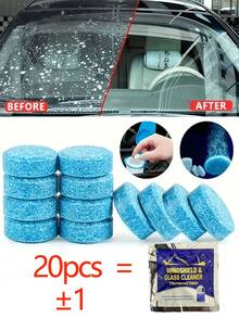 挡风玻璃浓缩型雨水驱避泡腾片，多季节汽车及家居适用 - 彩色 - 查看 11