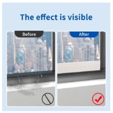 2 Packs Felt Pads, Absorbent Adhesive Tape, Anti-Absorption Sticker Strips For Window Sills, Glass Windows, Moisture Absorbing Strips, Grey, 3 X 400CM - Grey - View 2