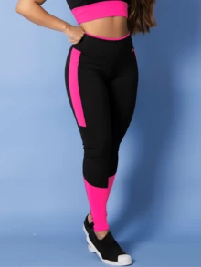 TARELLES Women Sports Leggings - 粉色 - 查看 6