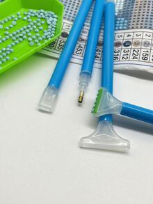 10pcs Blue Diamond Painting Pens Set: Multi-Size Diamond Pens - Single Tip, 3-Tip, 6-Tip, 9-Tip, For Multi-Diamond Arrangement Art, Suitable For Adults And Beginners 5D Diamond Painting Tools - Blue - View 5