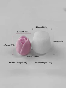 3D Tulip Candle Mold - Open And Realistic Flower Candle Making Mold, Non Stick Silicone Candle, Soap, Resin, Clay, Gypsum Crafts, Reusable And Easy To Demould - Very Suitable