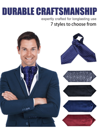 Suit Scarf,Ties,Square Scarf,Neckerchief, Cravat, Tie Clip,Durable,Woman,Man,Can Match Both Shirt , Jeans,Suit,For Business,Meeting,Wedding,Party,Casual,Birthdays,Anniversaries,Fathers Day,For Family, Loved Ones, Friends, Neighbors, Classmates,Christmas,New Year