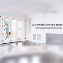 PANDA Z3室内安防摄像头，2.4G WIFI蓝牙移动侦测，婴儿/宠物监视器，4MP高清AI智能无线摄像头，报警推送，双向语音，兼容Alexa - 白色 - 查看 10