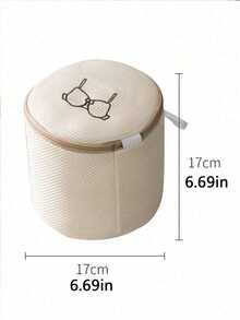 1pc Beige Lingerie Laundry Bags, Bra Laundry Bags With Zips, Honeycomb Mesh Material, Effective Filter Impurities, Supporting Frame Effectively Prevents Deformation During Laundry, Suitable For Cleaning Bras, Underwear, Light Scarfs, Stockings - Nhiều màu - Xem 4
