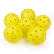 Pickleball 74MM Durable 40 Holes Outdoor 6Pcs Pickleballs 26g Outdoor For Competition Pickleball Packs Of Pickleballs
