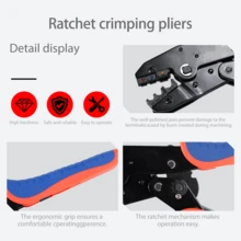 CHZW Professional 7 In 1 Crimping Tool With Custom Case And 200 Terminals Interchangeable Jaw Wire Crimper Plier Kit - Multicolor - View 8