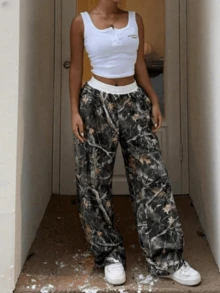 Spodnie damskie Jesienne ubrania dla kobiet Spodnie Czarne spodnie wyjściowe Spodnie dresowe Spodnie dresowe damskie Spodnie dresowe z niskim stanem