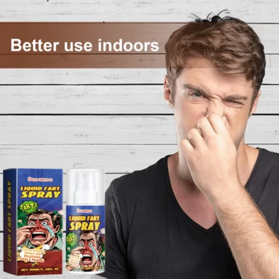 DOWMOO 1pc Prank Fart Spray, Practical Joke Entertainment Item, Concentrated Liquid Fart, Portable And Convenient, Can Be Carried Anywhere For Immediate Use. Long-Lasting Odor Ensures Effective Prank. Versatile For Various Creative And Funny Scenarios.