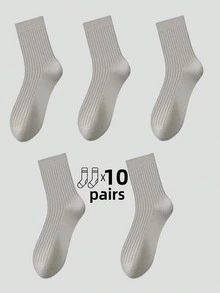 5 Pairs Thick Striped Mid-Calf Leg Warmers, Comfortable Casual Leg Warmers For Men And Women, Suitable For Leisure, Home, Outdoor Sports, Soft And Thick Winter Leg Warmers For Daily Life, Warm Christmas Gift For Dad, Unisex, Suitable For Cold Weather, Long Leg Warmers, Thick Winter Leg Warmers, Suitable For All Year Round Use [5/10/15/20/30/40/50/100 Pairs] [The Picture Is Beautified, And There May Be Some Differences Between The Actual Product And The Picture, Which Is A Normal Phenomenon]