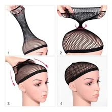 Hair Net Elastic Wig Caps With Wig Cap Open End Mesh Net Wig Cap Mesh Net Wig Cap Stretchy Open End Wig Caps For Making Wigs Ventilated Wig Cap For Women - Multicolor - View 6