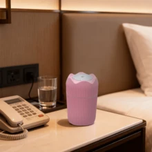 Humidificador con cambio de color para montar en vehículos, nebulizador portátil USB, función de apagado automático, apto para su uso en dormitorios, salones y oficinas. - Negro - Ver 2