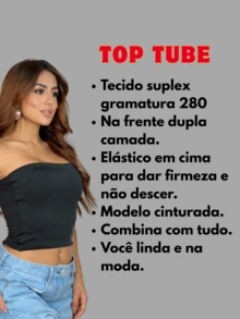 Women's Strapless And Unpadded Basic Tube Cropped Top, Double Layer Of Slim Fit Shaping Spandex - 聖誕紅寶石 - 查看 6