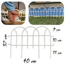 Kit 3 Cerca Plastica Romana De Jardim Canteiro Cercado Jardineiro - Branco - Visão 5