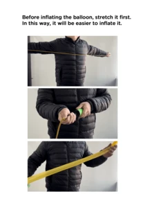 11个/套复活节兔子造型装饰气球，DIY可爱兔子气球，3种款式，柔和粉彩色系甜美装饰道具，蓝/粉/黄乳胶气球，适合复活节家庭聚会派对装饰 - 彩色 - 查看 7