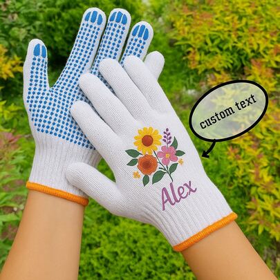 Găng tay làm vườn có thể tùy chỉnh tên hoặc chữ, găng tay làm việc cá nhân hóa họa tiết hoa dành cho nữ, găng tay bảo hộ khi làm vườn, thích hợp cho công việc ngoài trời, trồng cây, làm cỏ và làm vườn cảnh quan, chất liệu thoáng khí tạo cảm giác thoải mái khi đeo lâu, găng tay ngoài trời thời trang cho mùa xuân/hè làm vườn, món quà sinh nhật hoàn hảo cho mẹ, bà, bạn bè, những người đam mê làm vườn và phụ nữ yêu cây cối, phụ kiện làm vườn độc đáo có thể tùy chỉnh để sử dụng hàng ngày và làm quà tặng ngày lễ.