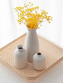 White Minimalist Vase - Elegant Home Decor And Wedding Tableware - Modern Vase Set - Romantic Gift Idea, Wabi-Sabi Style Vase - Nordic Minimalist Home Decoration, Perfect For Minimalism Enthusiasts And Interior Designers, Suitable For Living Room/Showroom, For Fresh Or Dried Flowers, Creative Housewarming Gift Or Home Aesthetic Gift, Home Art Decor, Decorative Vase ...