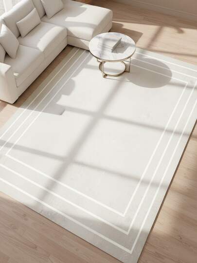 1개 심플 그레이 직사각형 러그, 거실 카펫, 러그, 거실 러그, 작은 러그, 매트, 홈 데코, 큰 거실 러그, 원형 러그, 거실 홈 데코, 방 데코, 세탁 가능한 카펫