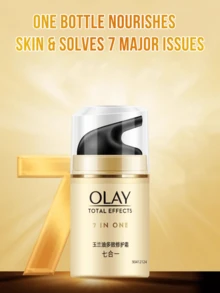 Olay TOTAL EFFECTS 7 In One Multi-Function Cream, Available With 14/50g, 7-In-1 Solution For Redness/Pores/Oiliness/Dullness, Lightweight Non-Greasy Texture, High-Purity Niacinamide + Vitamin For Instant Hydration & Brightening, Daily Care To Reveal Radiant, Smooth Skin & Fade Wrinkle, Essential Item For Daily Facial Skin Caring